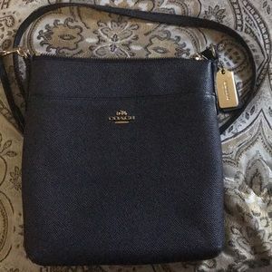 Small Navy blue cross over handbag !